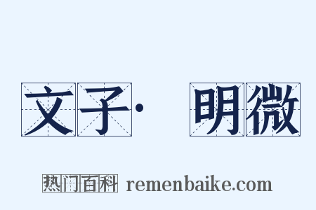 文子·明微是什么意思的图片